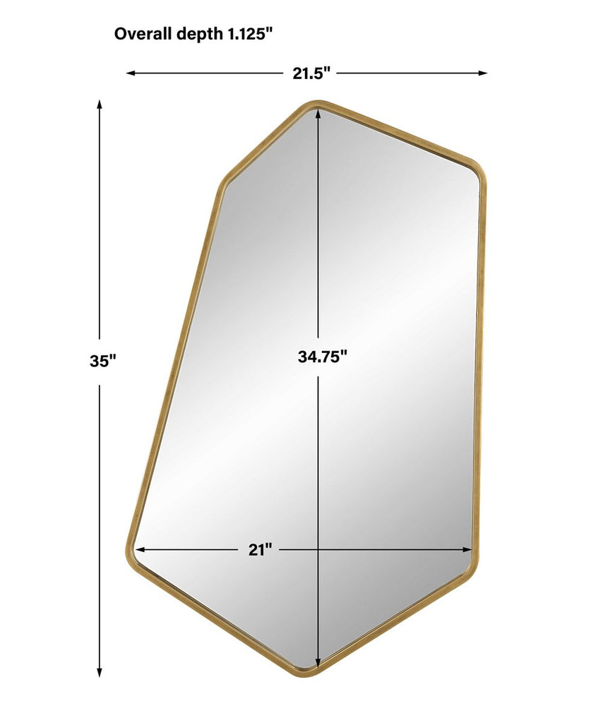 Linneah Large Gold Mirror - Bombay Mercantile