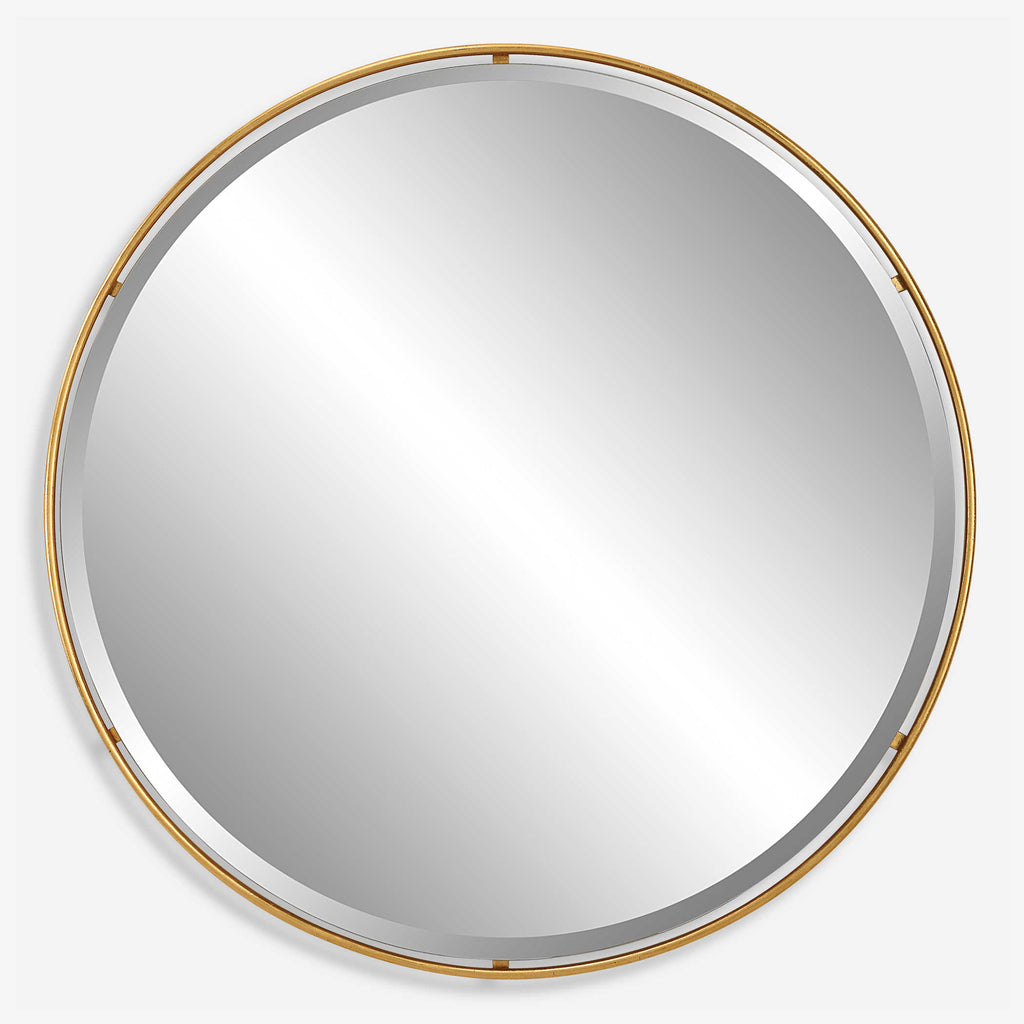 Canillo Gold Round Mirror - Bombay Mercantile