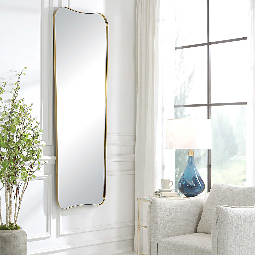 Belvoir Large Antique Brass Mirror - Bombay Mercantile