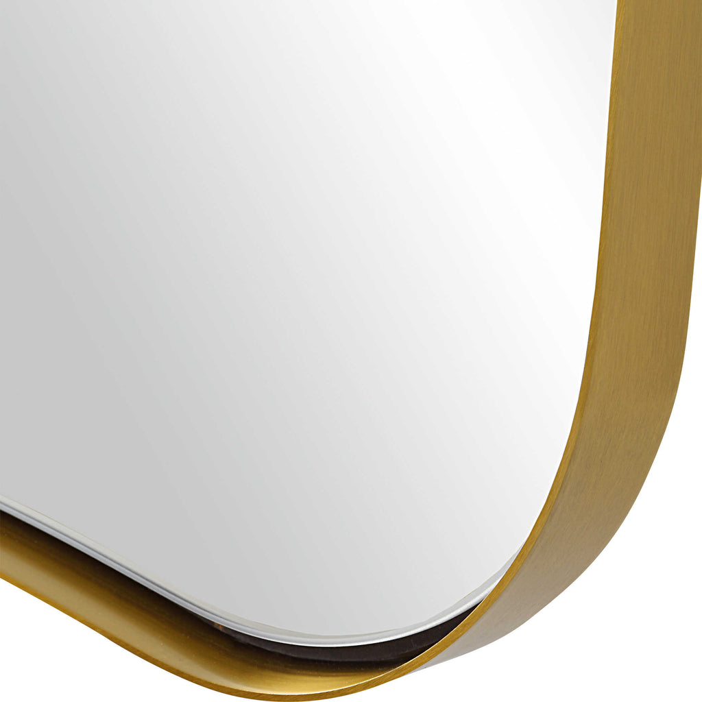 Belvoir Large Antique Brass Mirror - Bombay Mercantile
