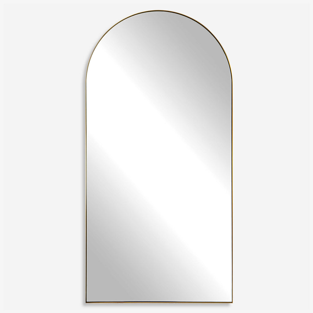 Crosley Antique Brass Arch Mirror - Bombay Mercantile