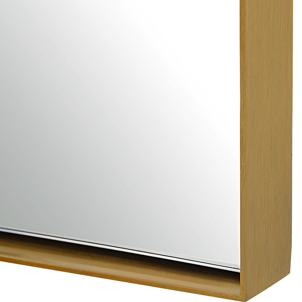 Crosley Antique Brass Arch Mirror - Bombay Mercantile