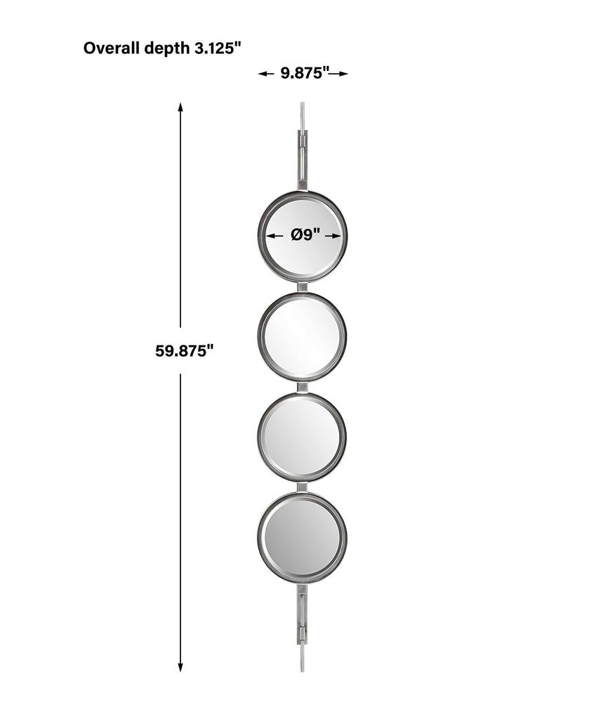 Button Silver Mirror - Bombay Mercantile