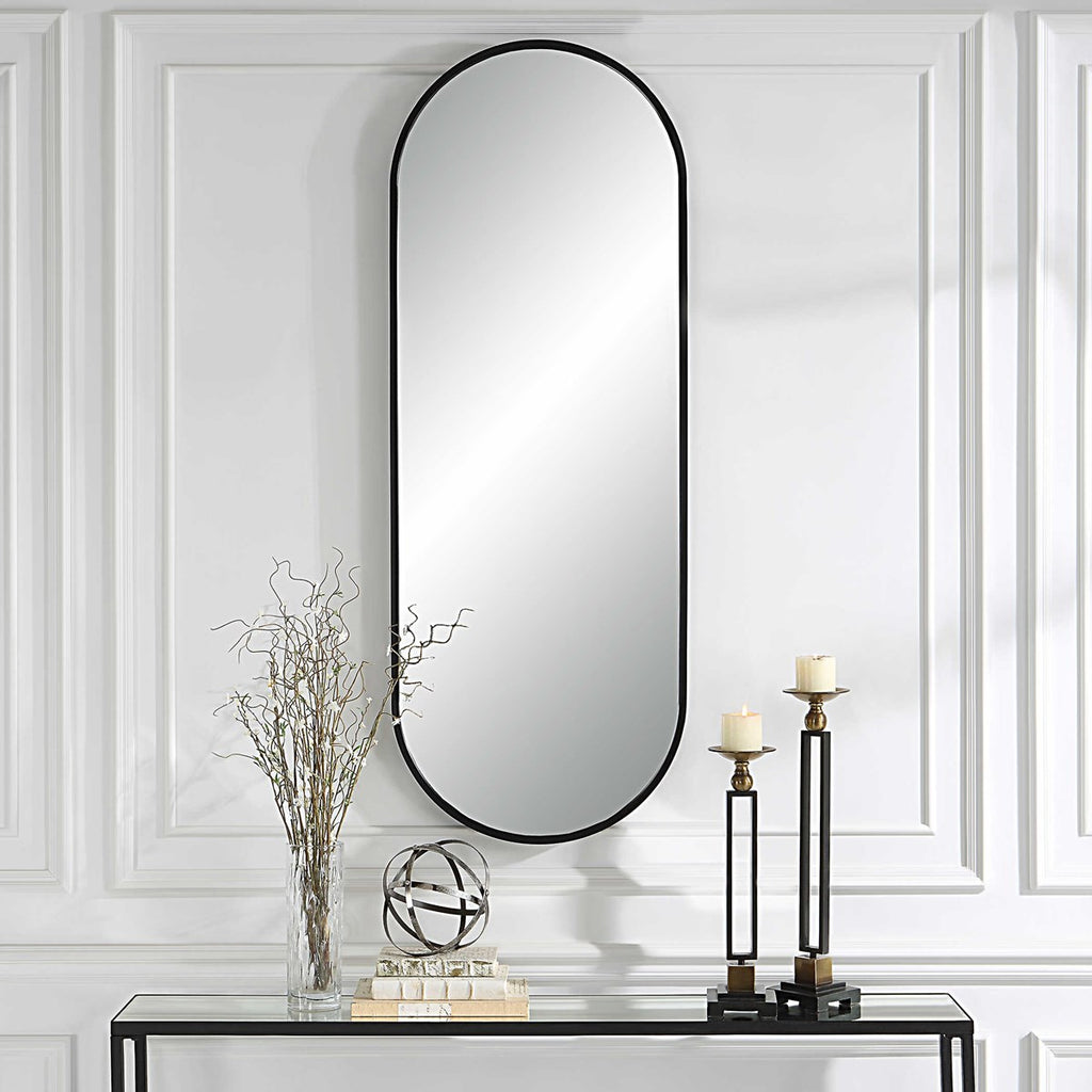 Varina Tall Black Mirror - Bombay Mercantile
