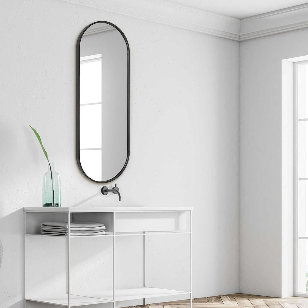 Varina Tall Black Mirror - Bombay Mercantile