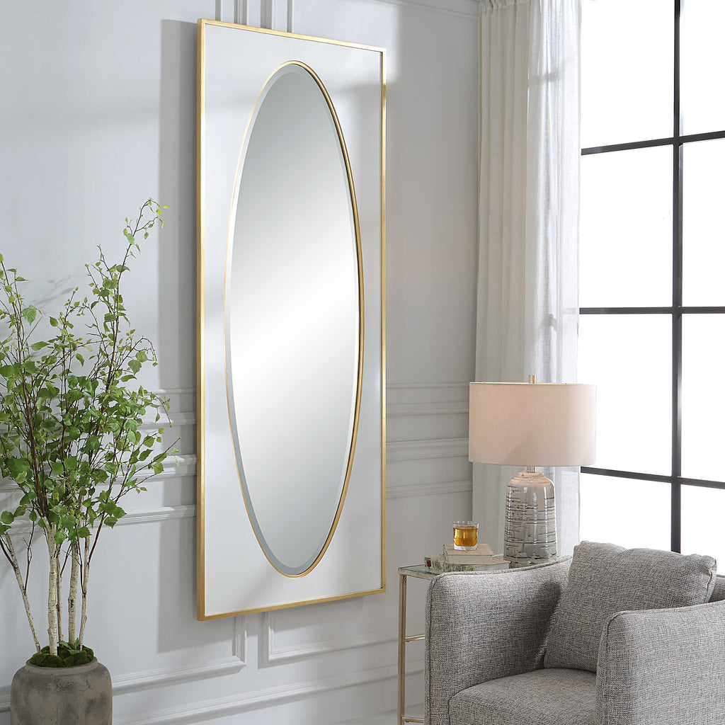 Danbury White Mirror - Bombay Mercantile