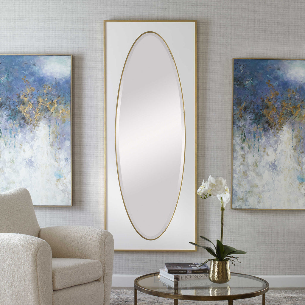 Danbury White Mirror - Bombay Mercantile