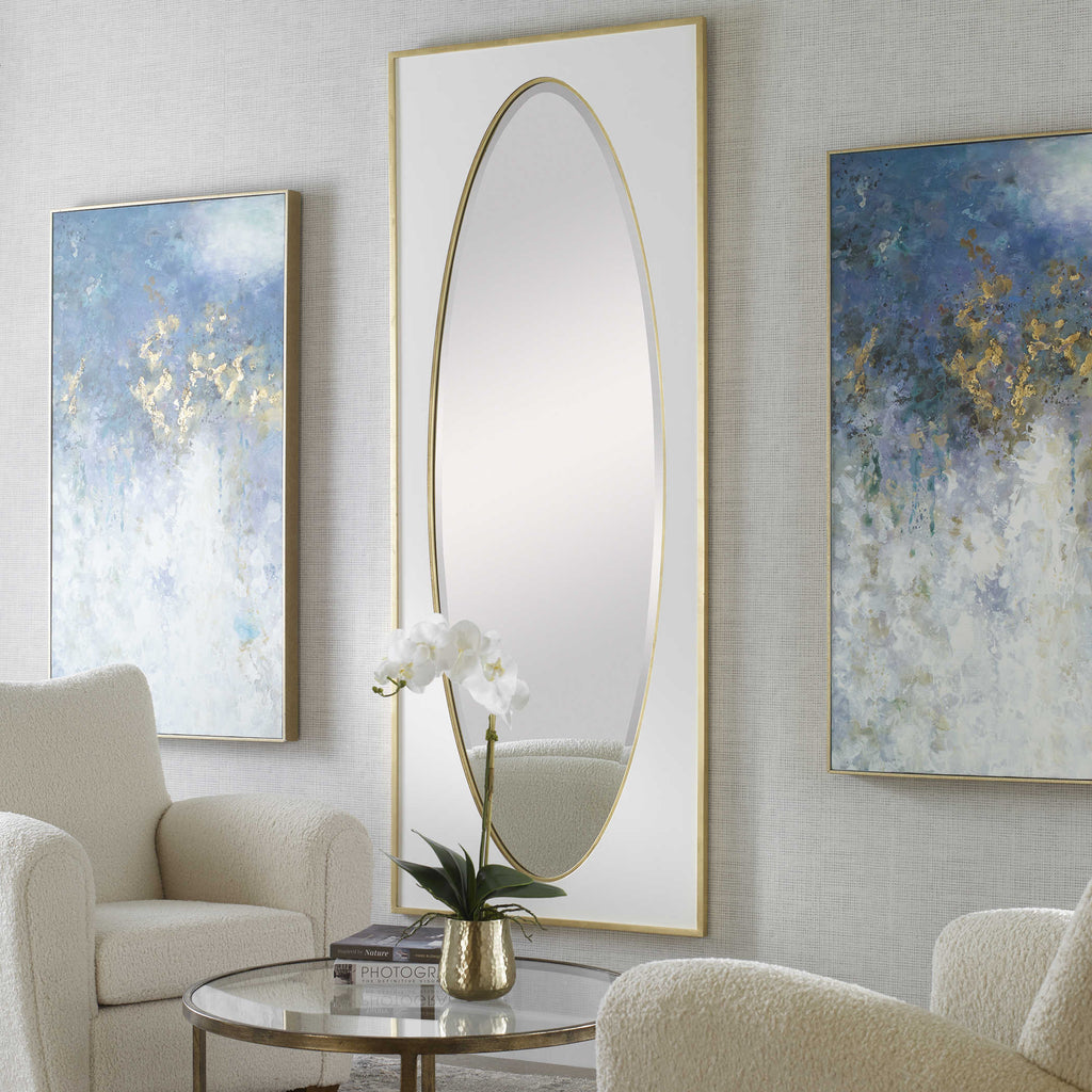 Danbury White Mirror - Bombay Mercantile
