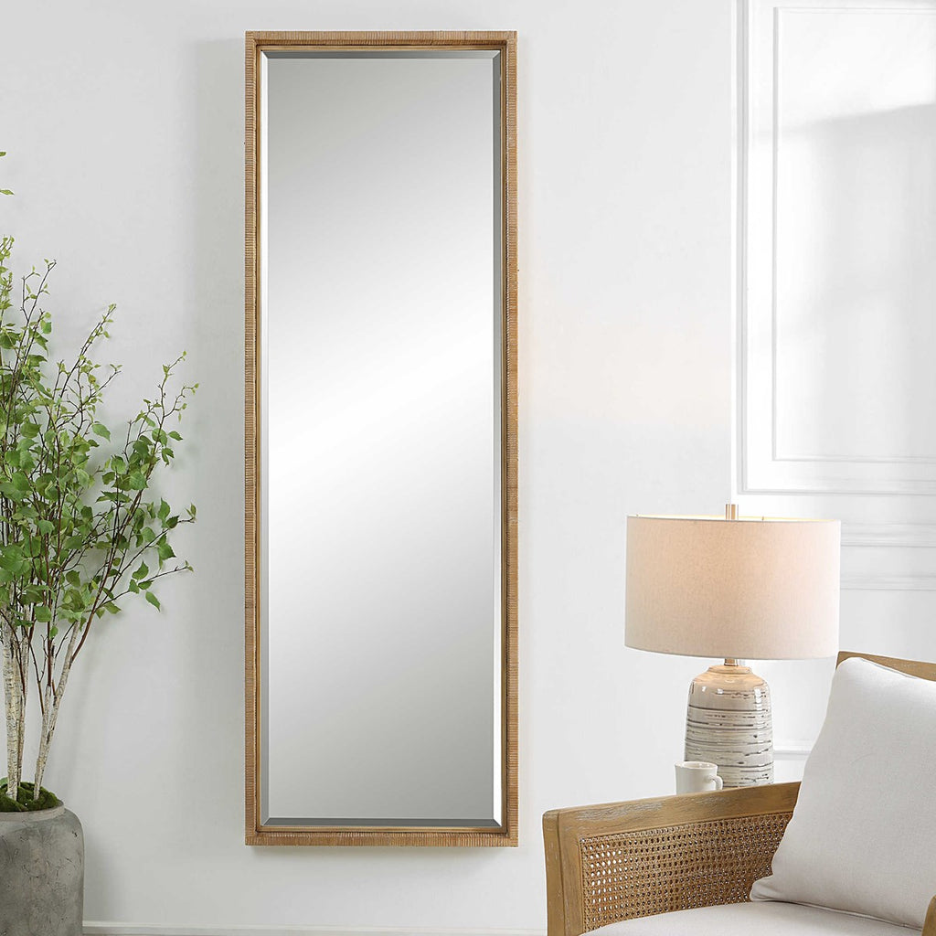 Paradise Rattan Mirror - Bombay Mercantile