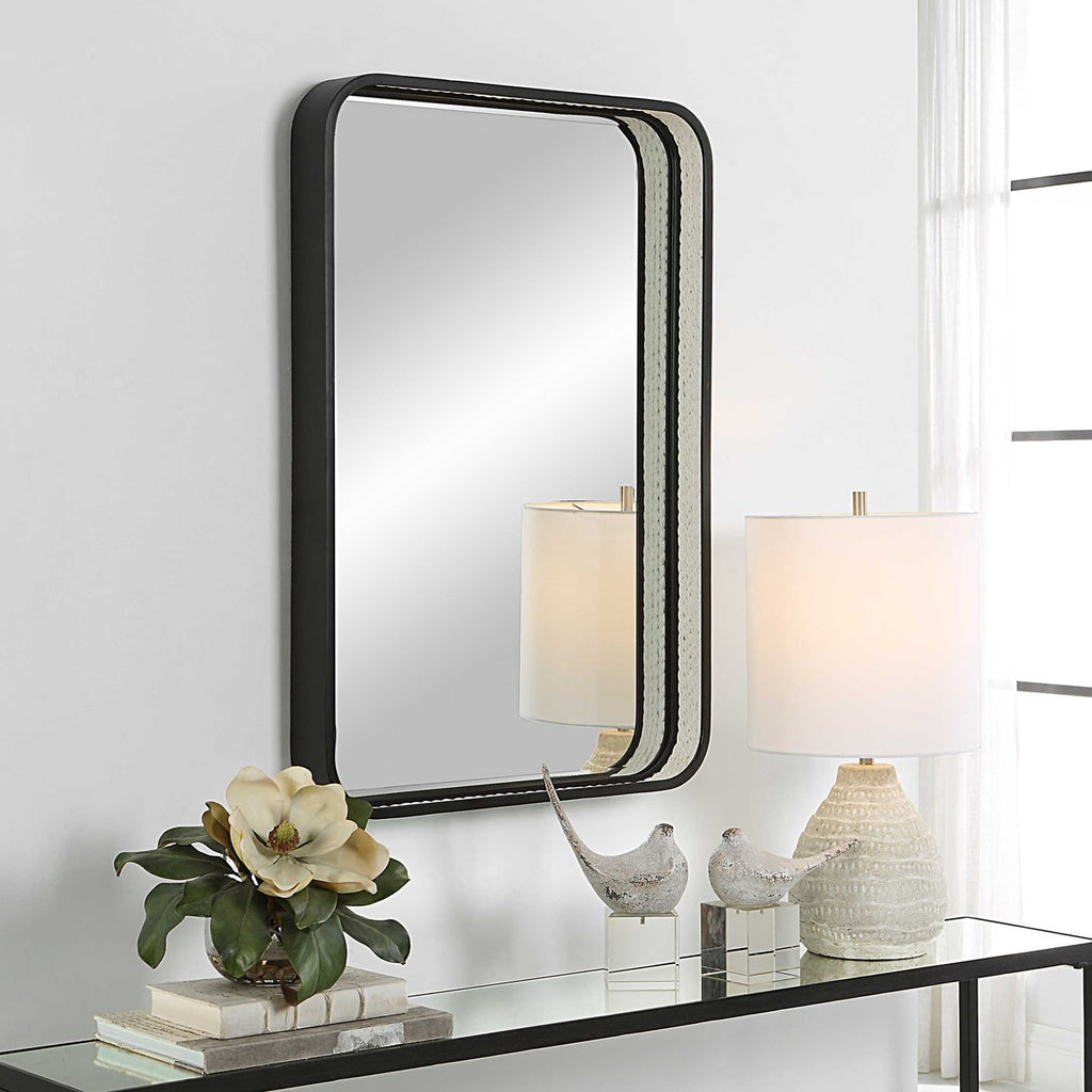 Santa Cruz Inner White Rope Mirror - Bombay Mercantile