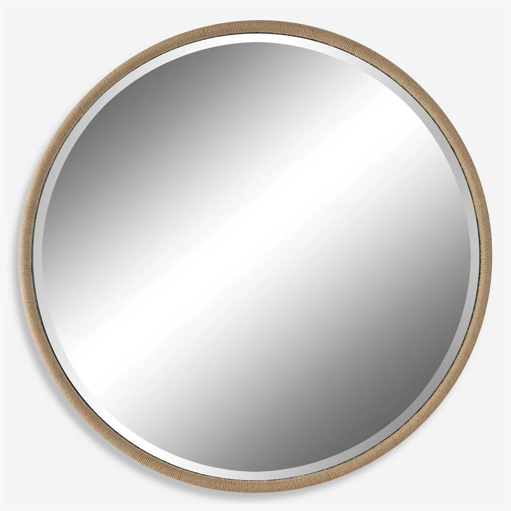 Ranchero Natural Rope Round Mirror - Bombay Mercantile