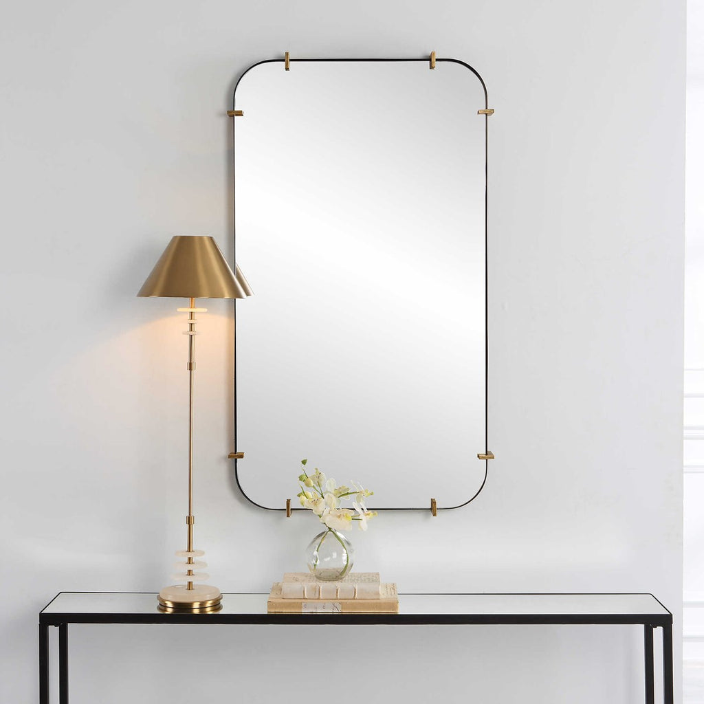 Pali Industrial Iron Mirror - Bombay Mercantile