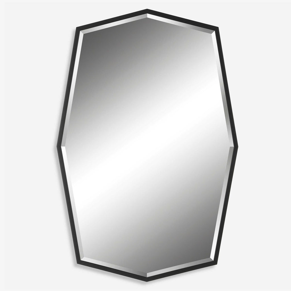 Facet Octagonal Iron Mirror - Bombay Mercantile