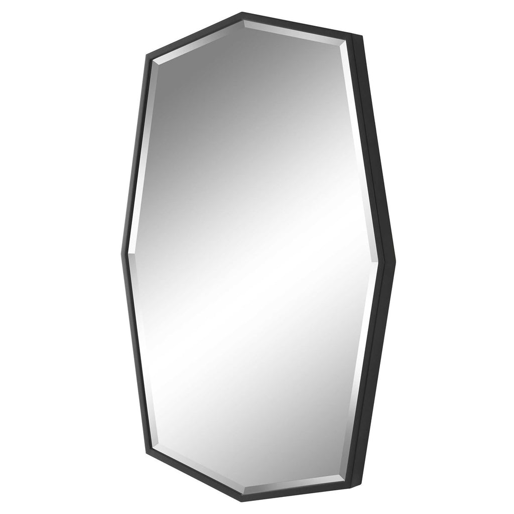 Facet Octagonal Iron Mirror - Bombay Mercantile