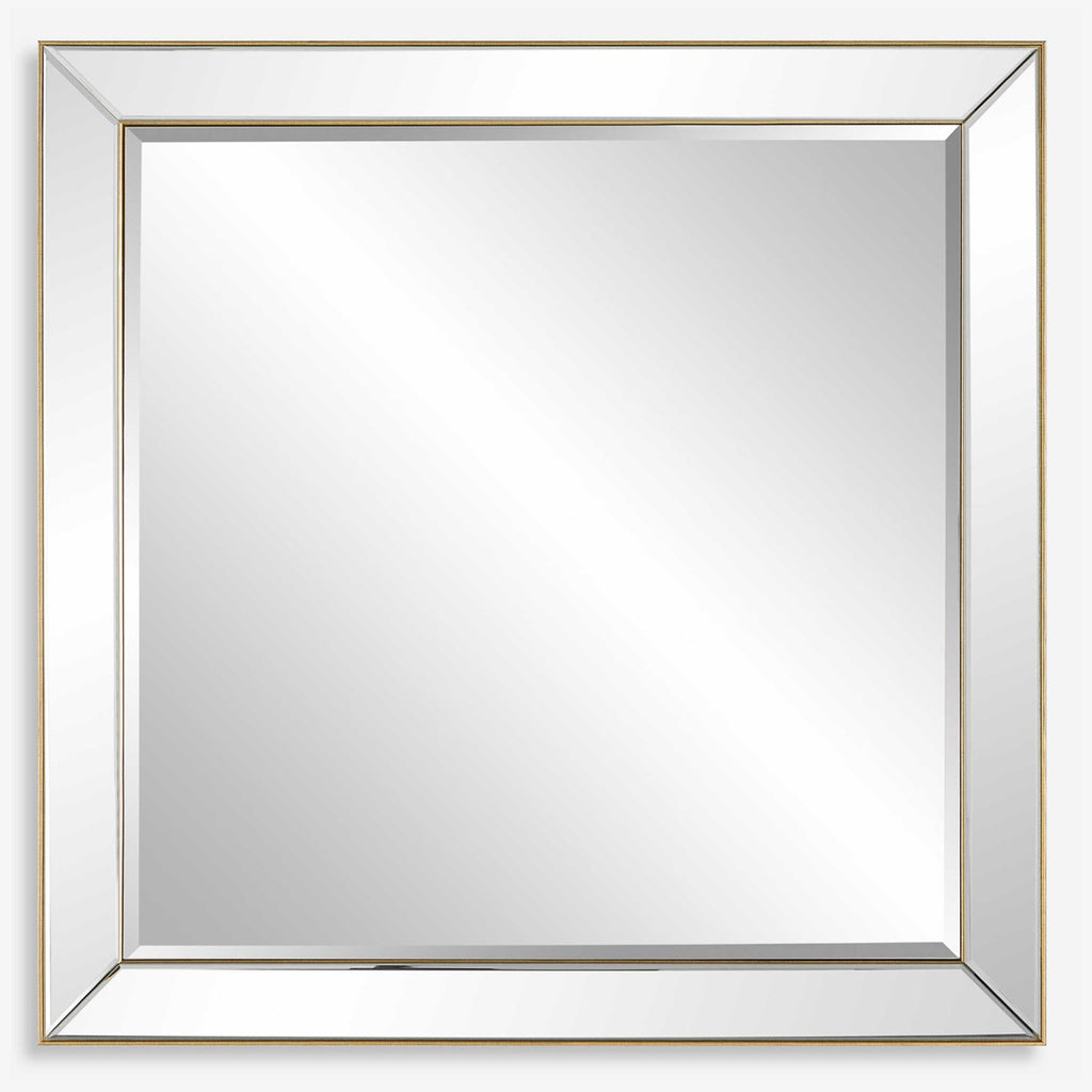 Lytton Gold Square Mirror - Bombay Mercantile