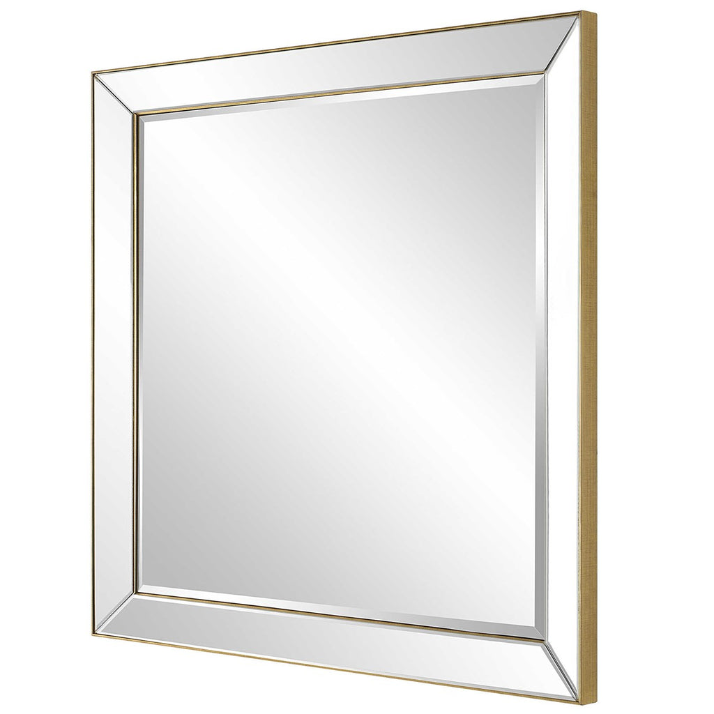 Lytton Gold Square Mirror - Bombay Mercantile