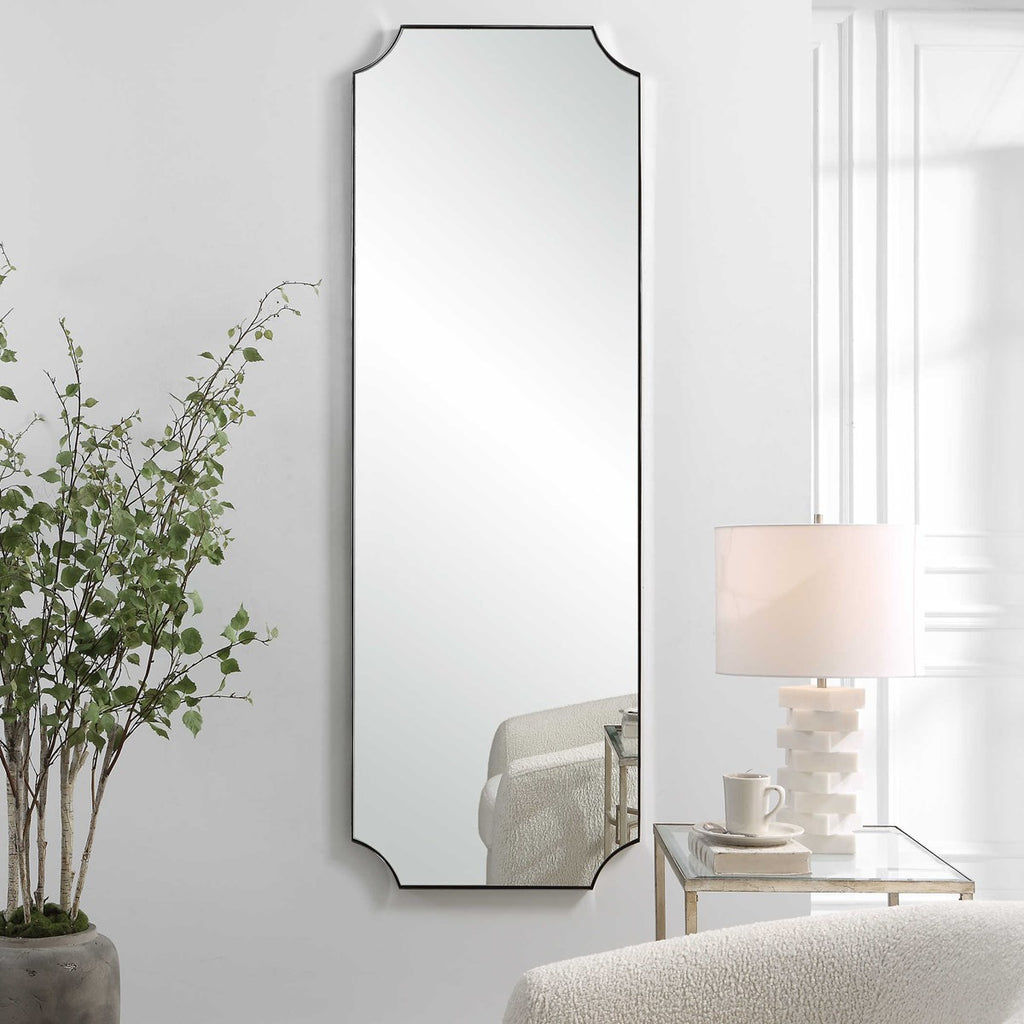 Lennox Nickel Tall Mirror - Bombay Mercantile
