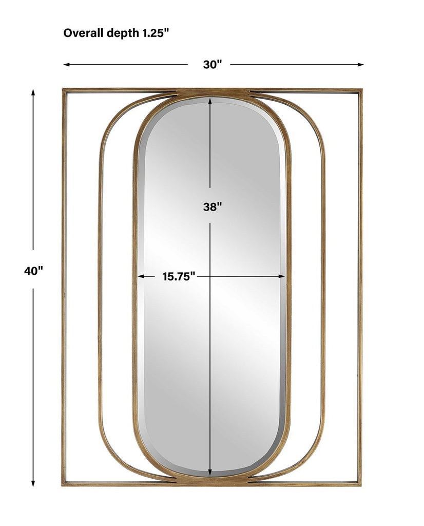 Replicate Contemporary Oval Mirror - Bombay Mercantile