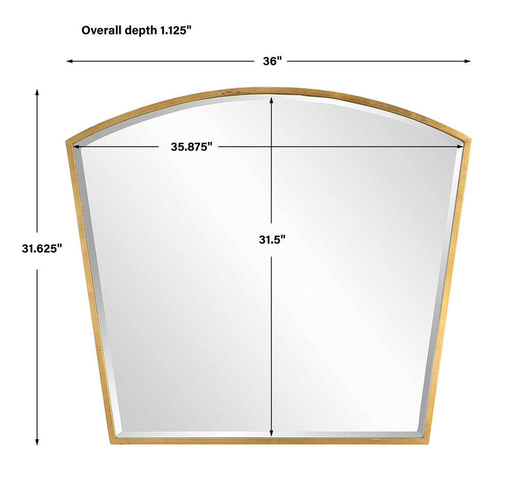 Boundary Gold Arch Mirror - Bombay Mercantile