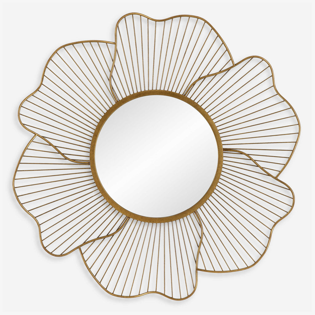 Blossom Gold Floral Mirror - Bombay Mercantile