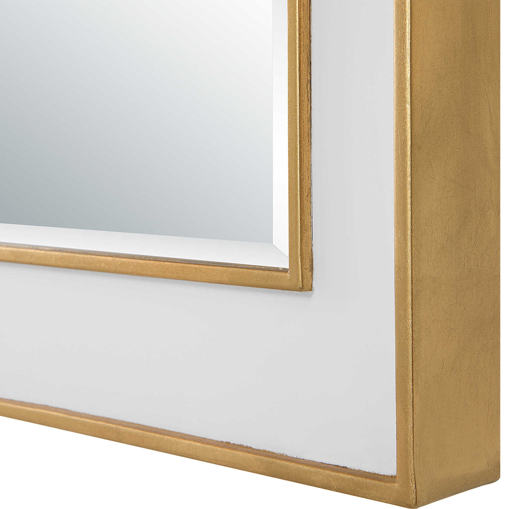 Crisanta Gloss White Arch Mirror - Bombay Mercantile