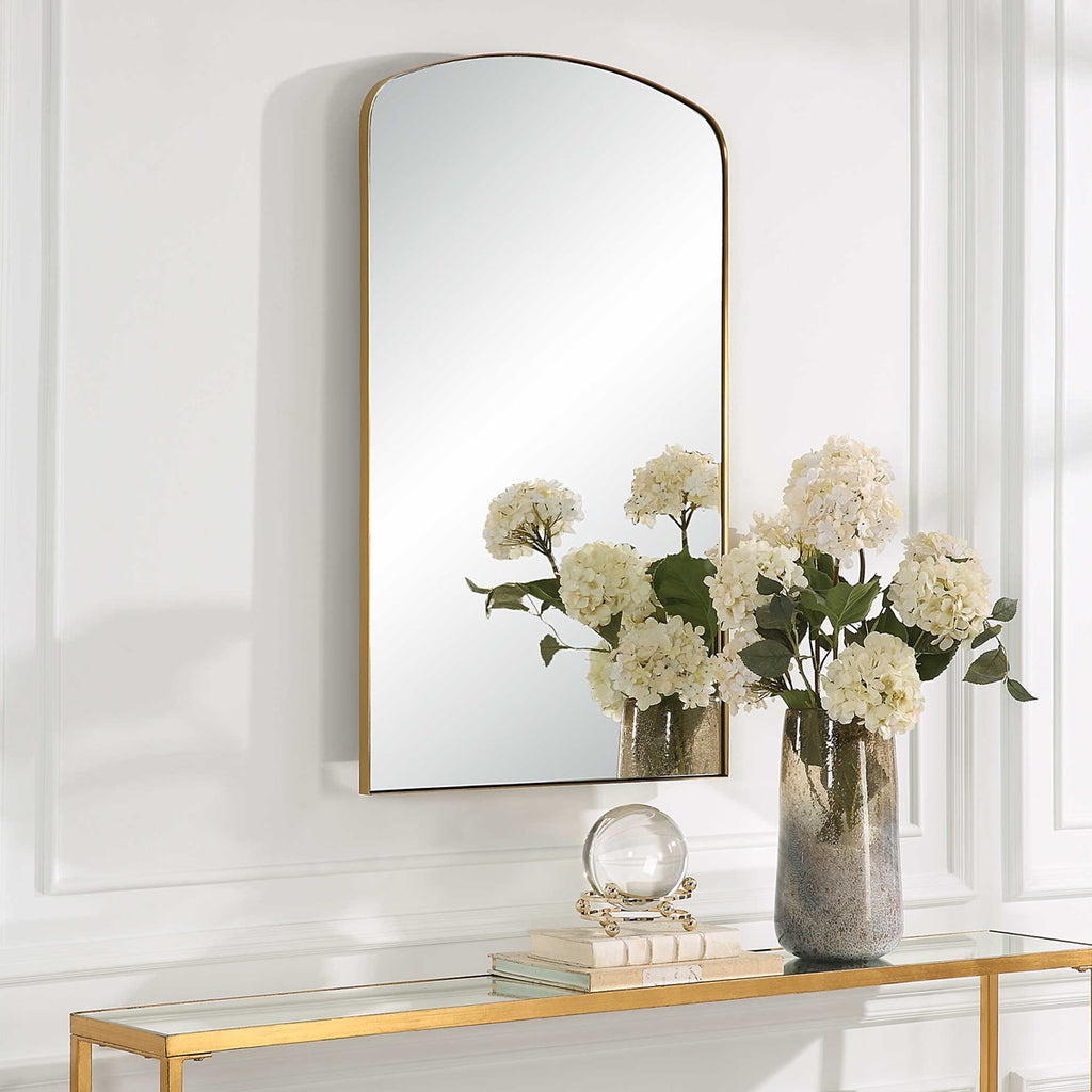 Tordera Brass Arch Mirror - Bombay Mercantile