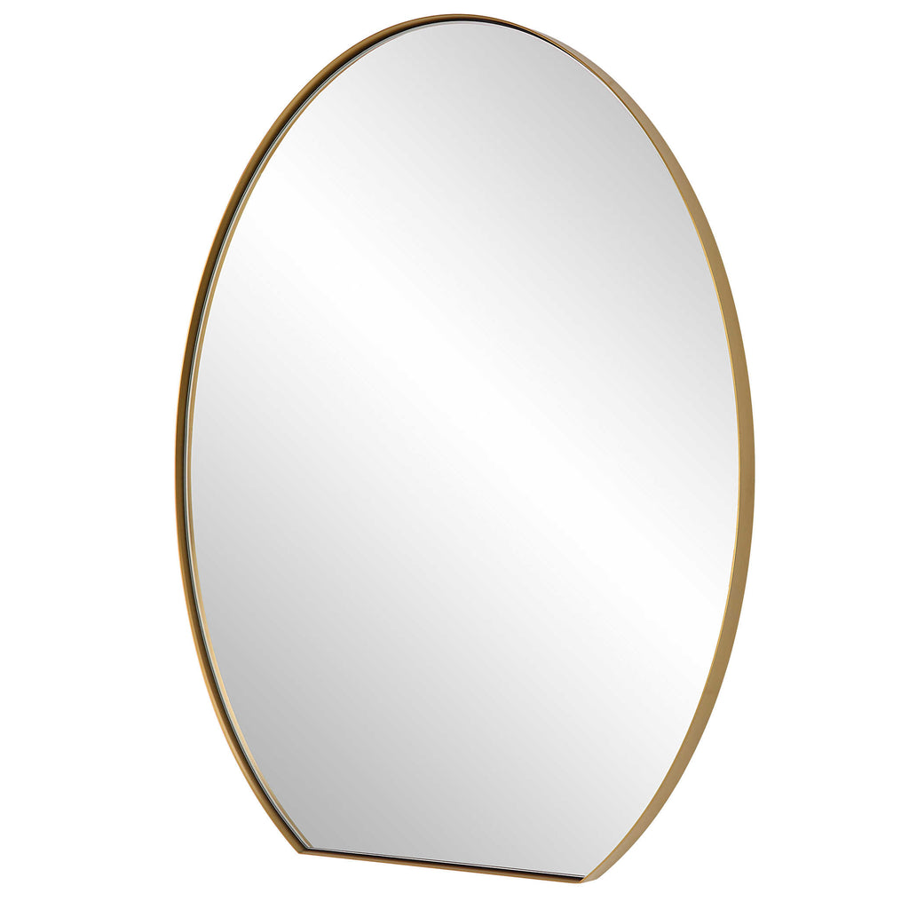Cabell Brass Oval Mirror - Bombay Mercantile