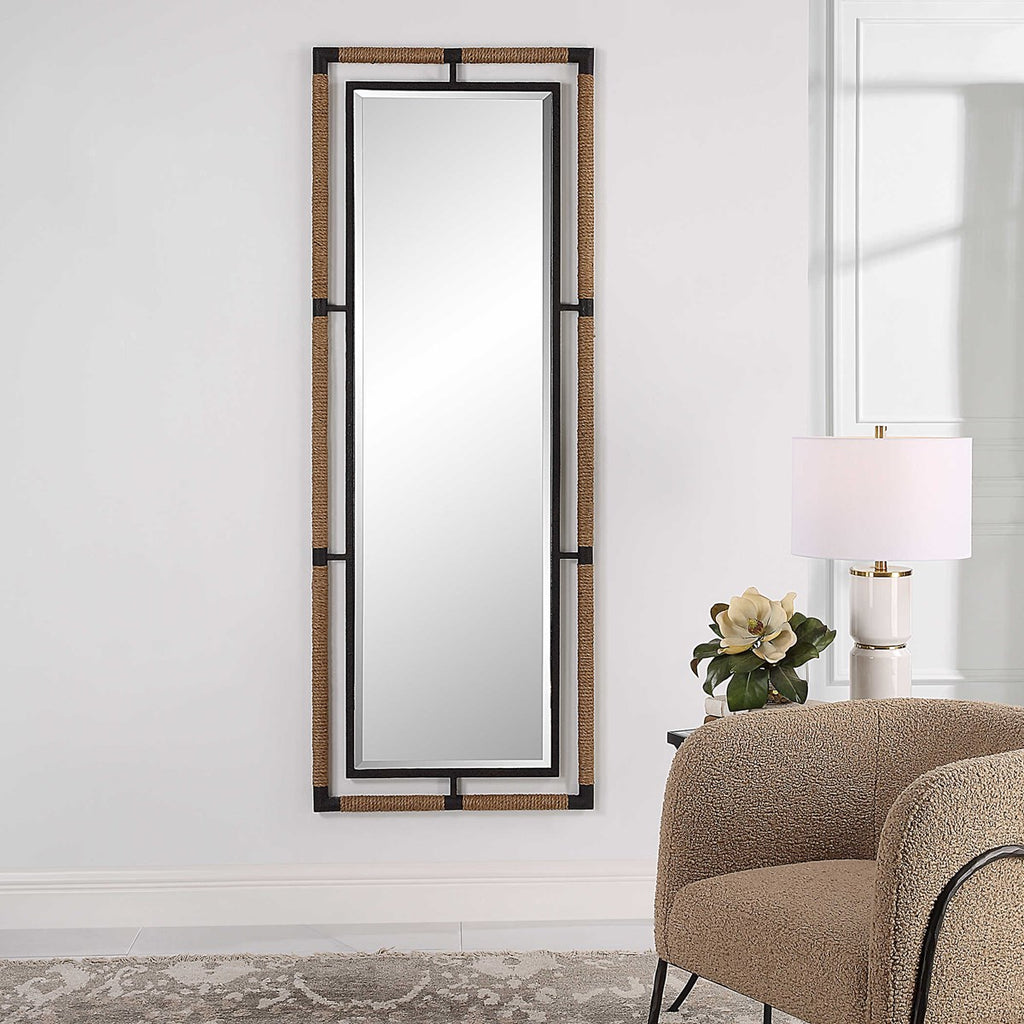 Melville Iron & Rope Tall Mirror - Bombay Mercantile