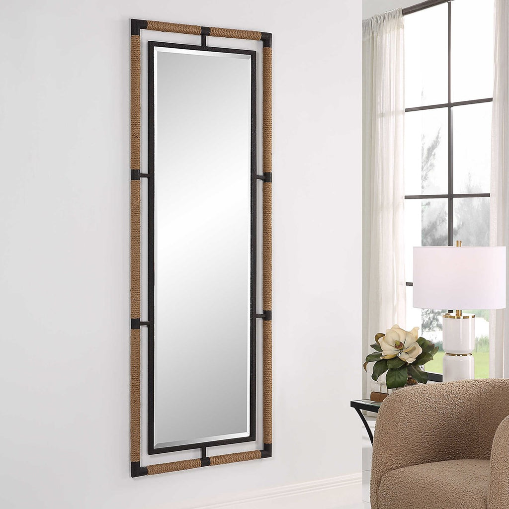 Melville Iron & Rope Tall Mirror - Bombay Mercantile