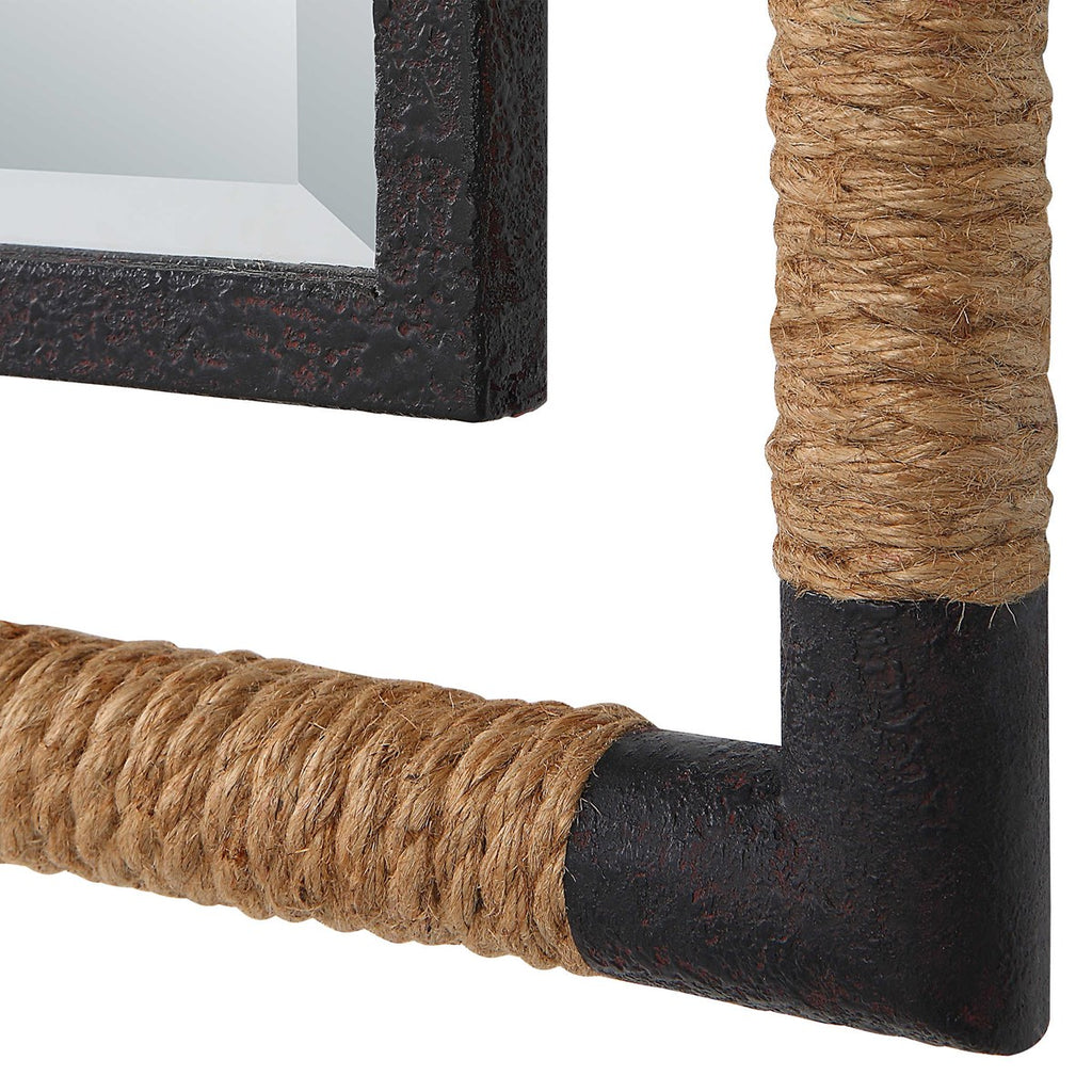 Melville Iron & Rope Tall Mirror - Bombay Mercantile