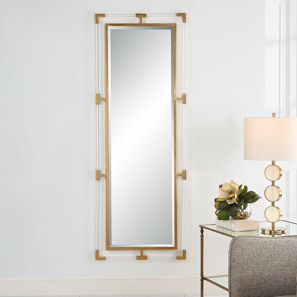 Balkan Gold Tall Mirror - Bombay Mercantile