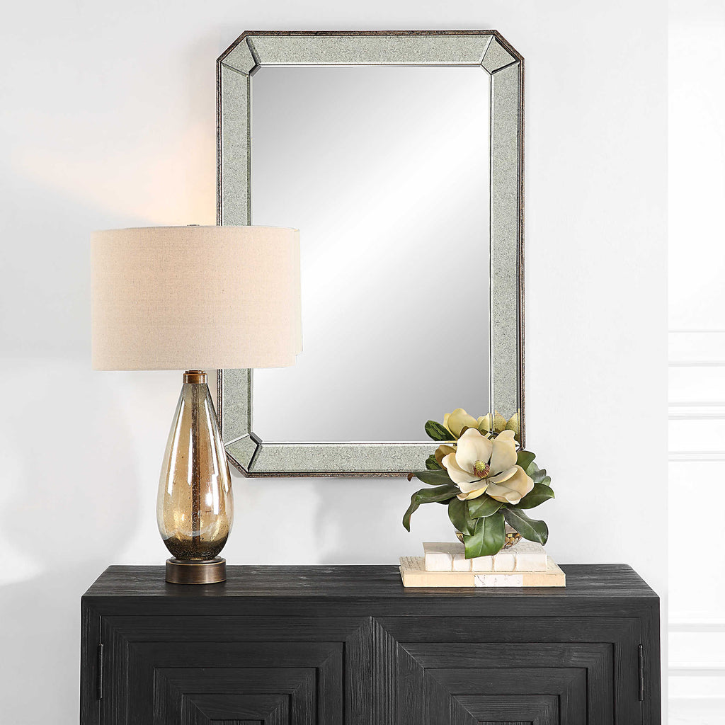 Cortona Antiqued Vanity Mirror - Bombay Mercantile