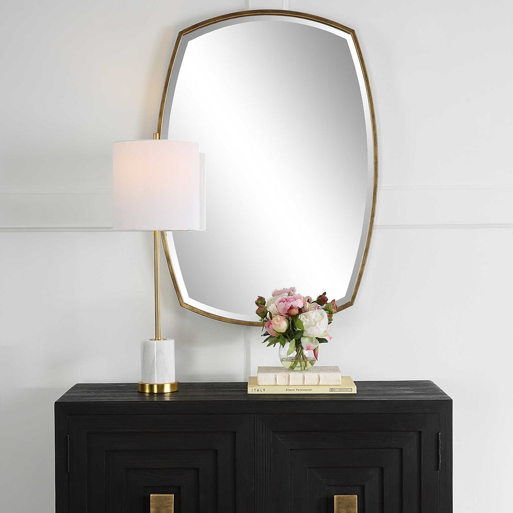 Varenna Aged Gold Vanity Mirror - Bombay Mercantile