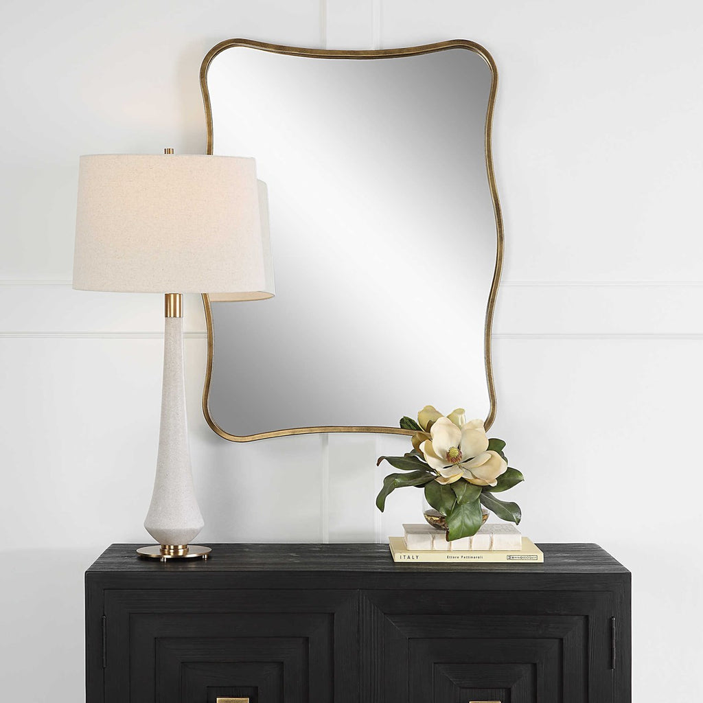 Pavia Curvy Vanity Mirror - Bombay Mercantile