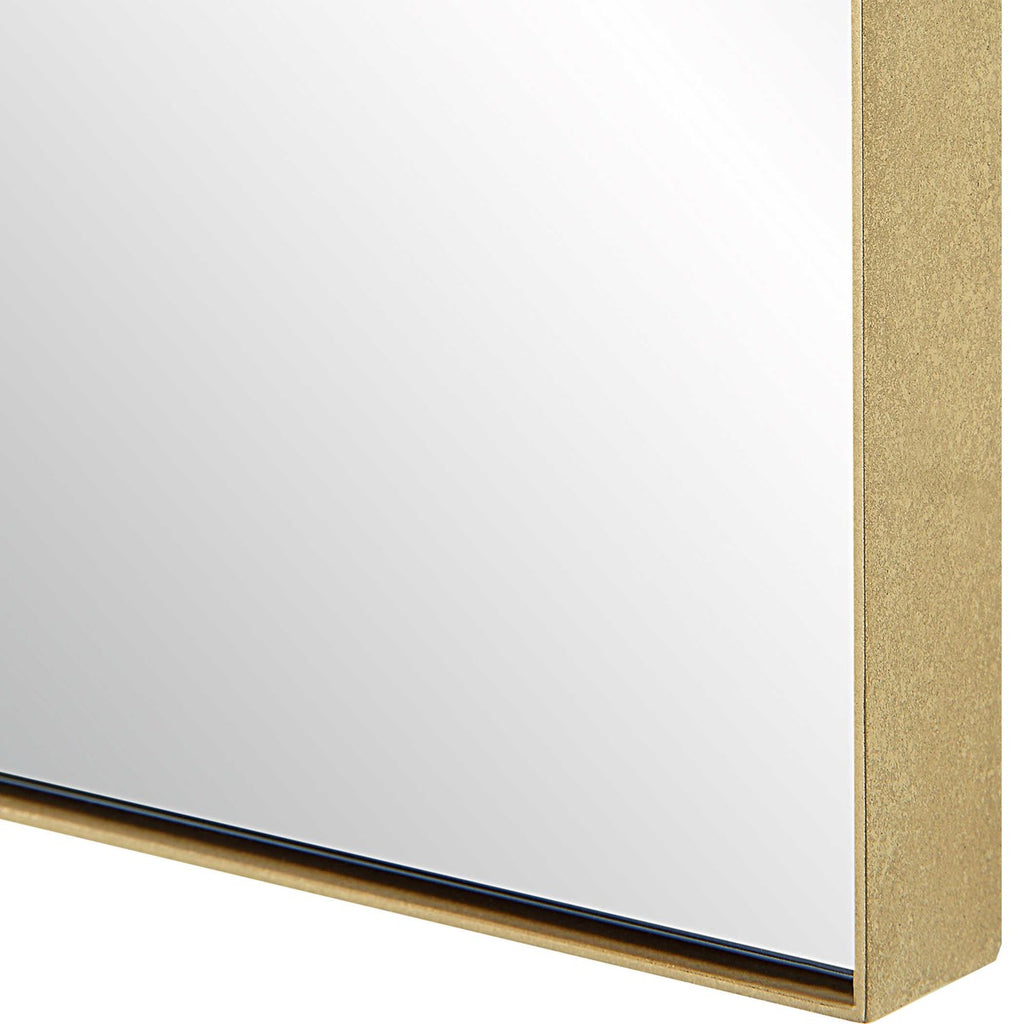 Ticket Gold Vanity Mirror - Bombay Mercantile
