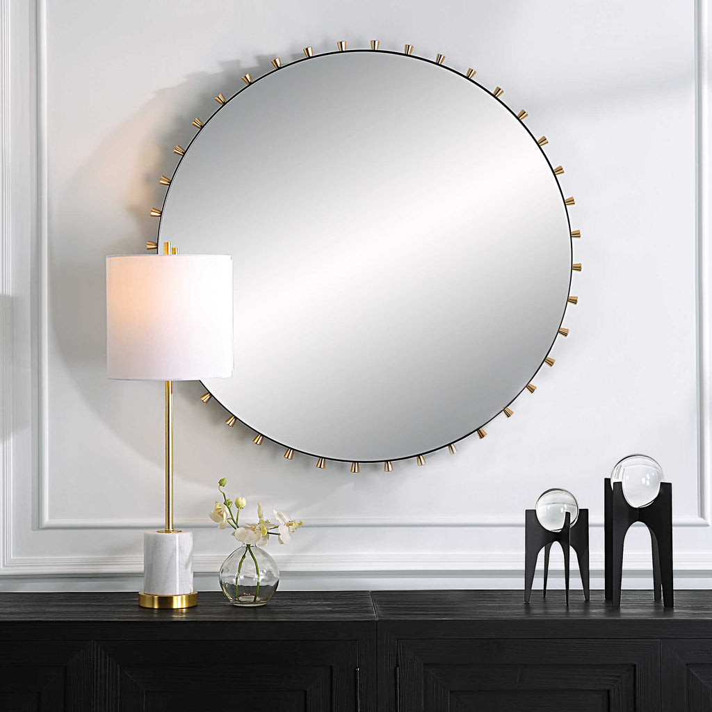 Cosmopolitan Round Mirror - Bombay Mercantile