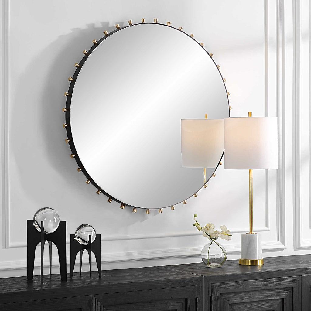 Cosmopolitan Round Mirror - Bombay Mercantile