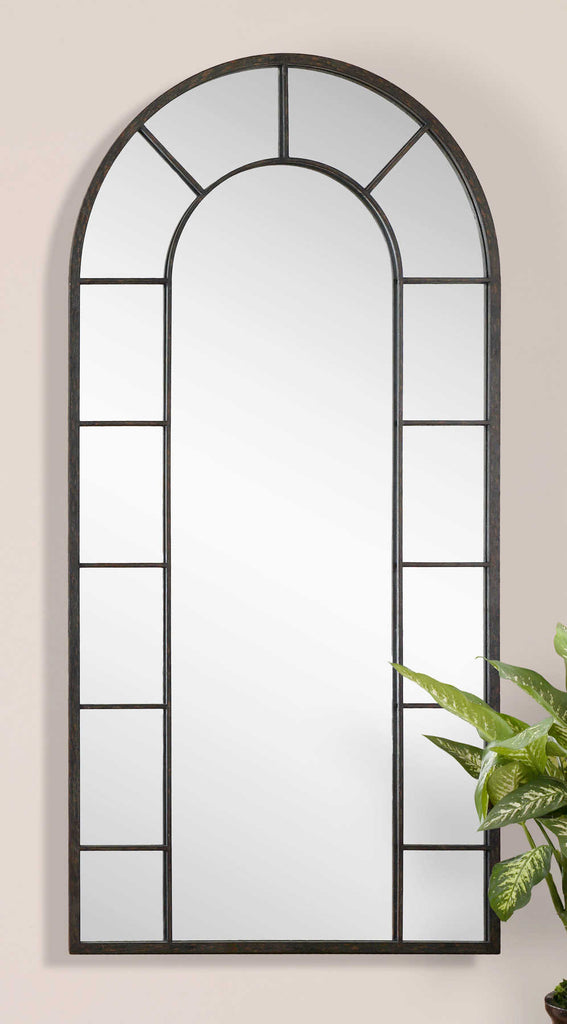 Dillingham Black Arch Mirror - Bombay Mercantile