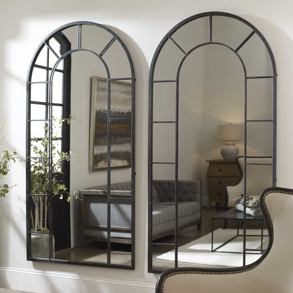 Dillingham Black Arch Mirror - Bombay Mercantile