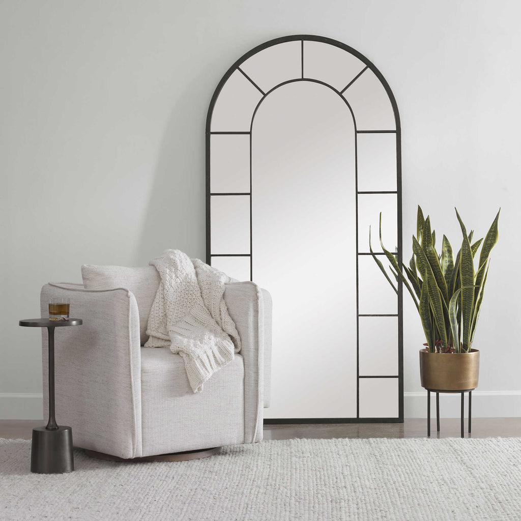 Dillingham Black Arch Mirror - Bombay Mercantile