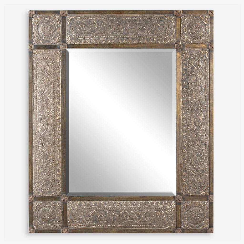 Harvest Serenity Champagne Gold Mirror - Bombay Mercantile