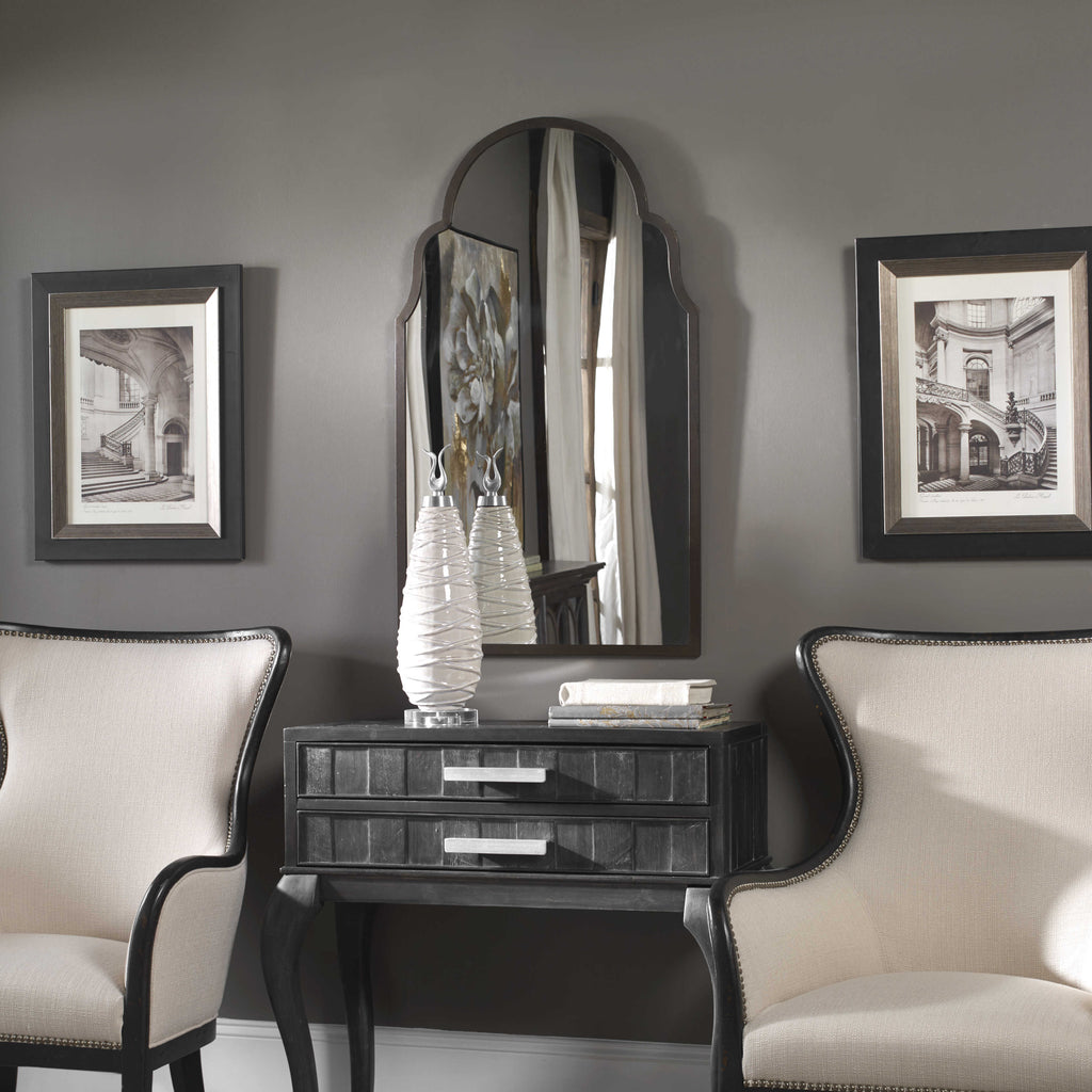 Brayden Arch Metal Mirror - Bombay Mercantile