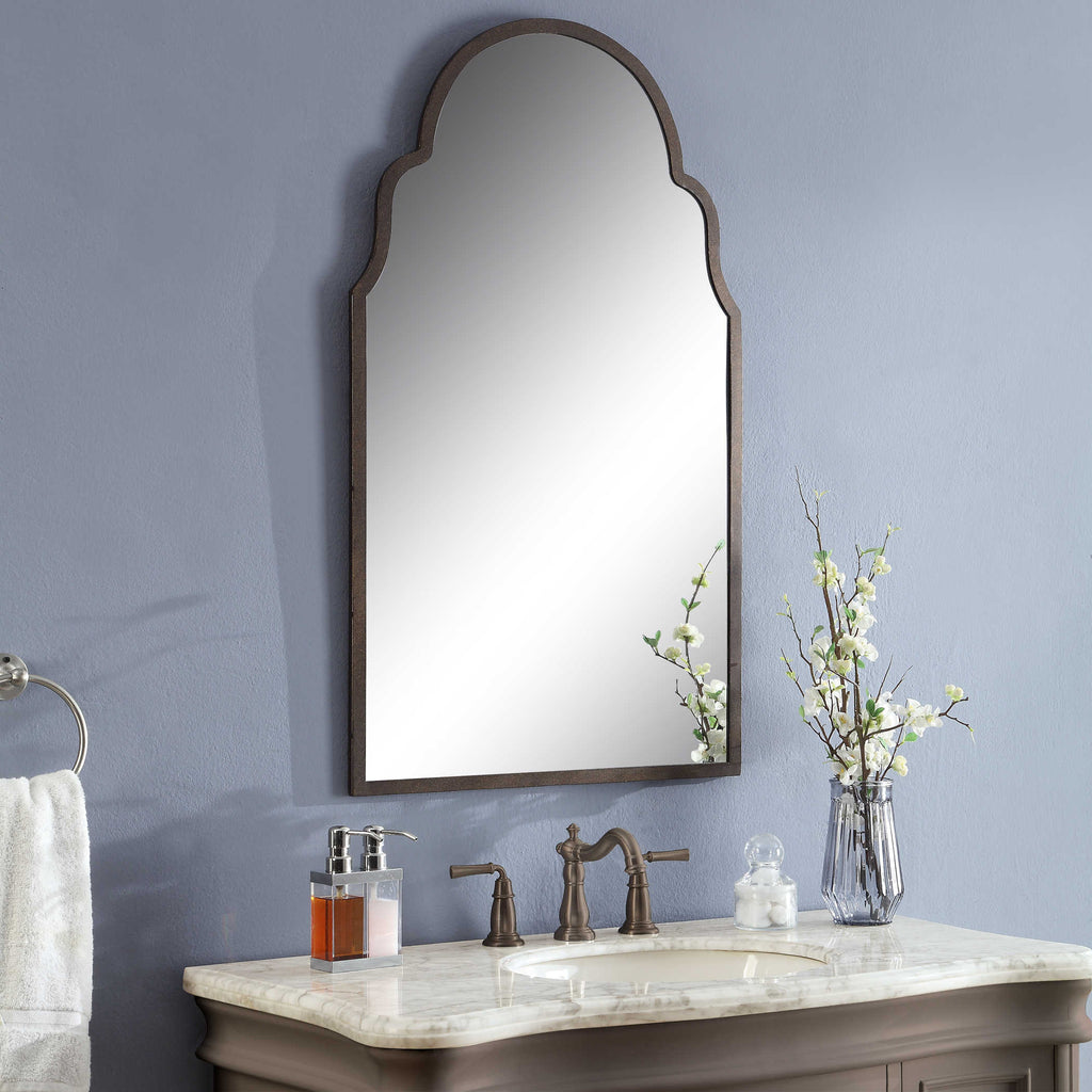 Brayden Arch Metal Mirror - Bombay Mercantile