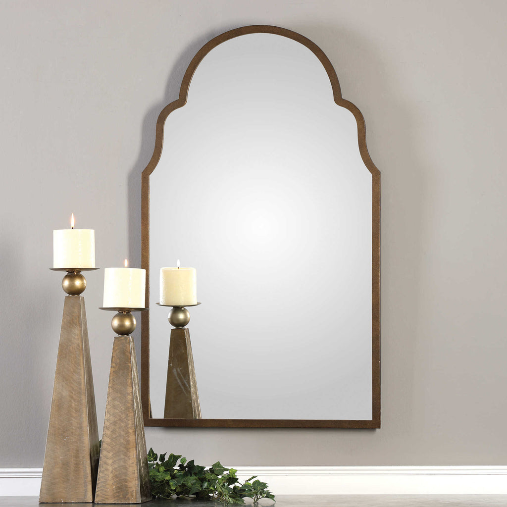 Brayden Arch Metal Mirror - Bombay Mercantile