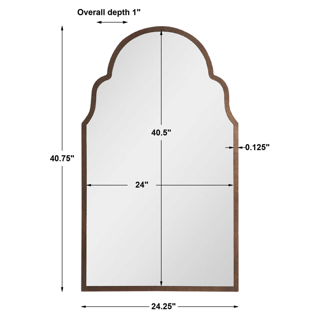 Brayden Arch Metal Mirror - Bombay Mercantile