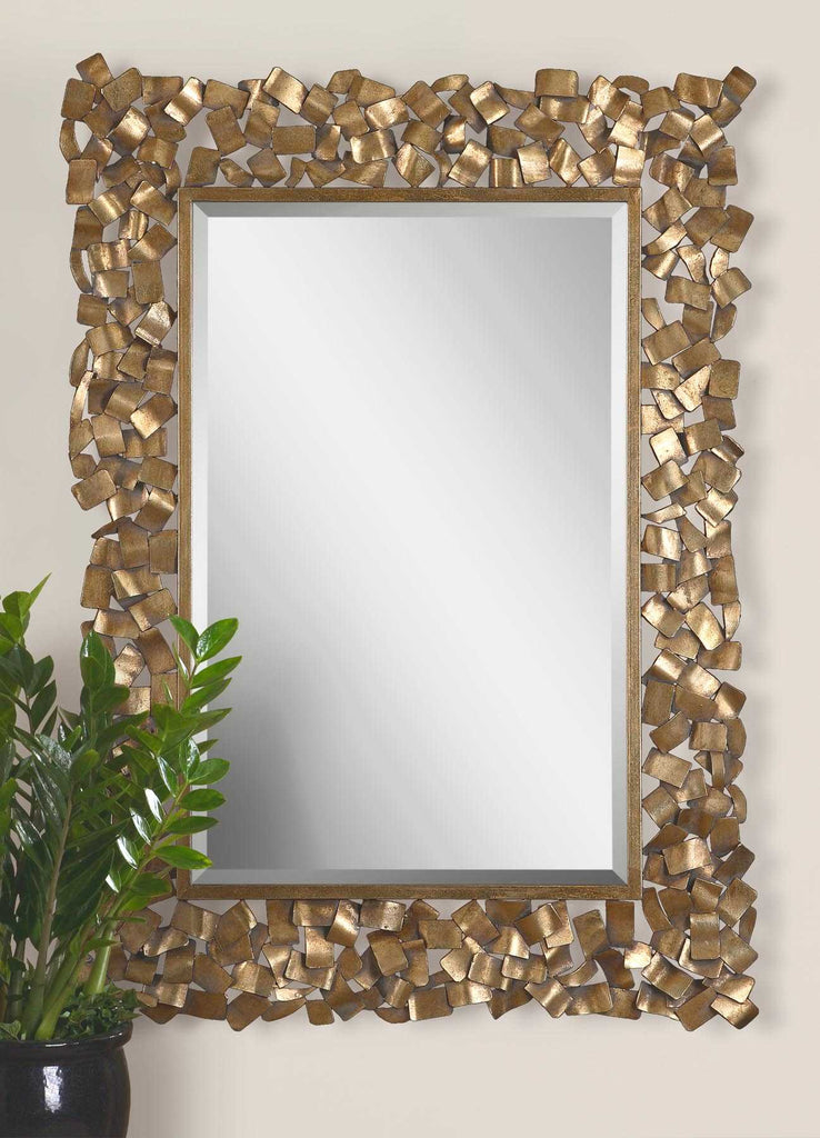 Capulin Antique Gold Mirror - Bombay Mercantile