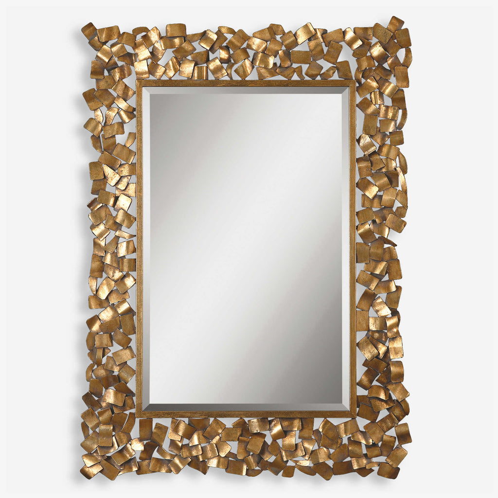 Capulin Antique Gold Mirror - Bombay Mercantile
