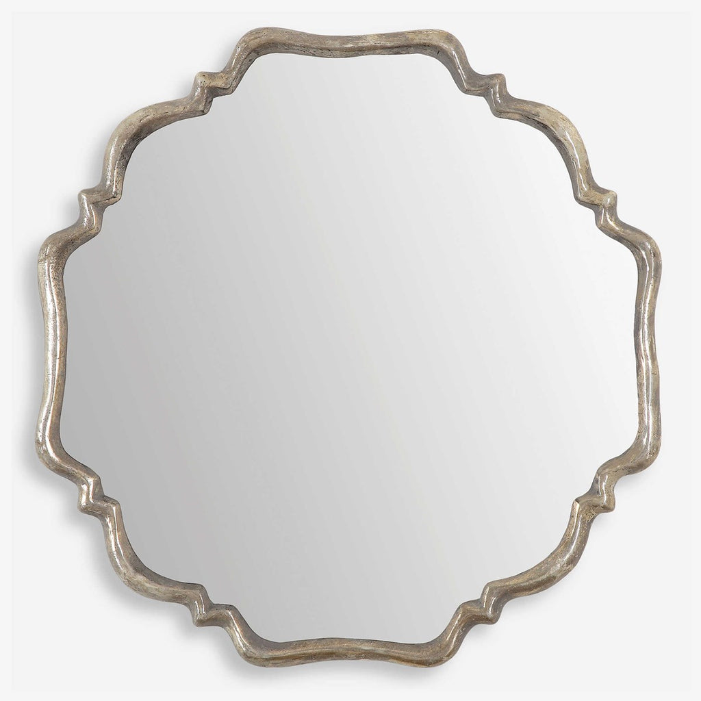 Valentia Silver Mirror - Bombay Mercantile