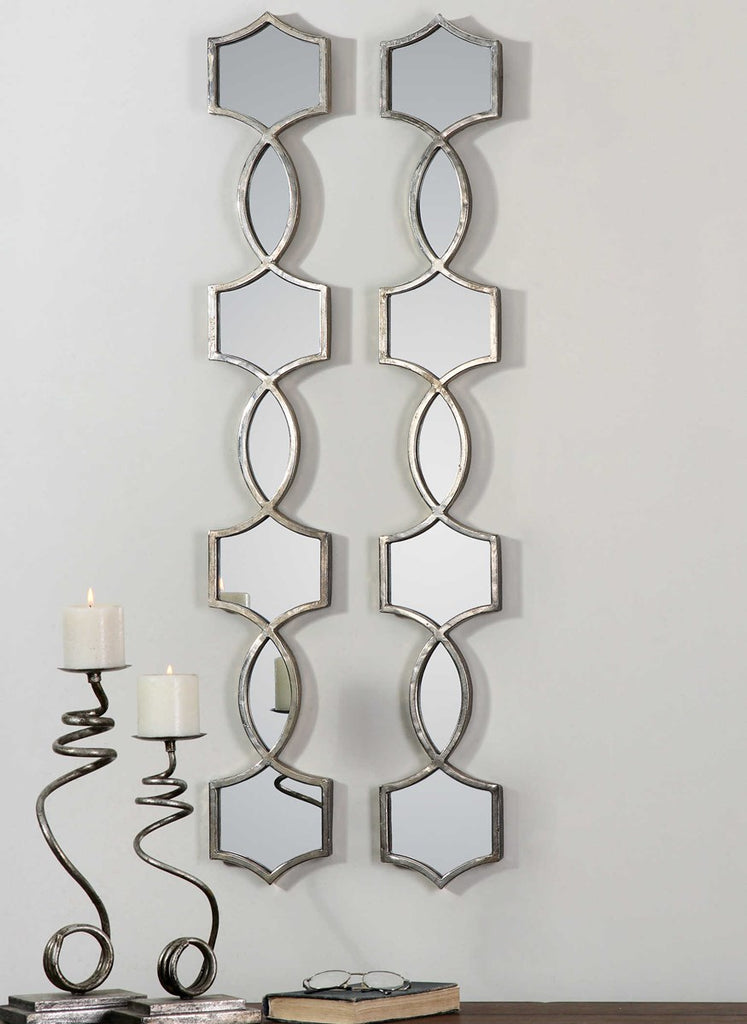 Vizela Metal Mirrors Set/2 - Bombay Mercantile