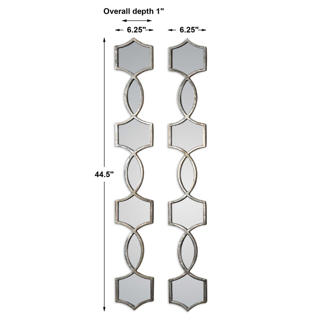 Vizela Metal Mirrors Set/2 - Bombay Mercantile
